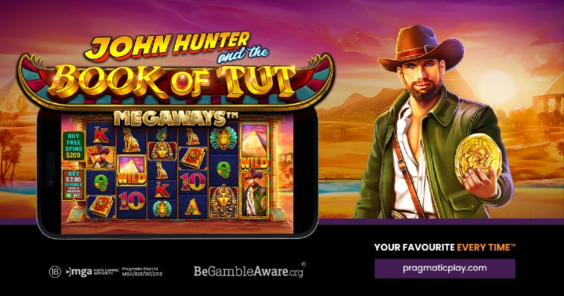 Pragmatic Play Embarks on a New Adventure with John Hunter and Book Of Tut Megaways™